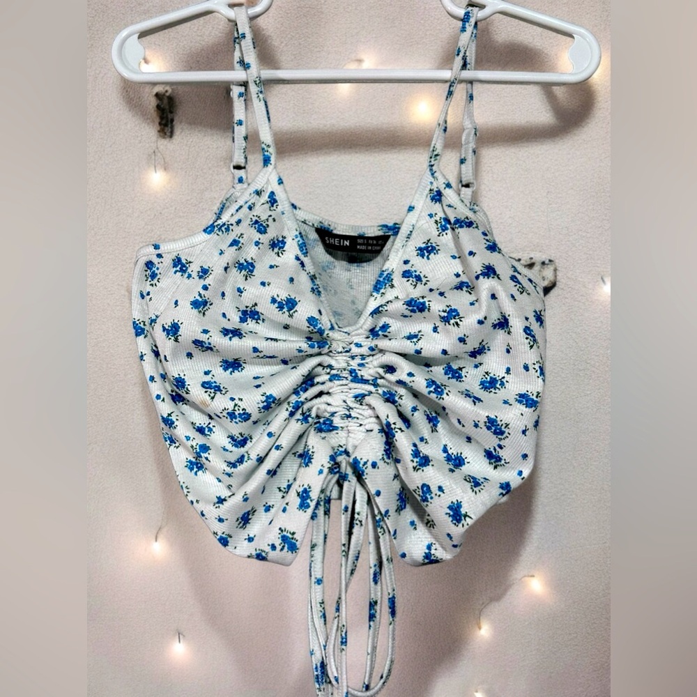 SHEIN Floral Crop Tank